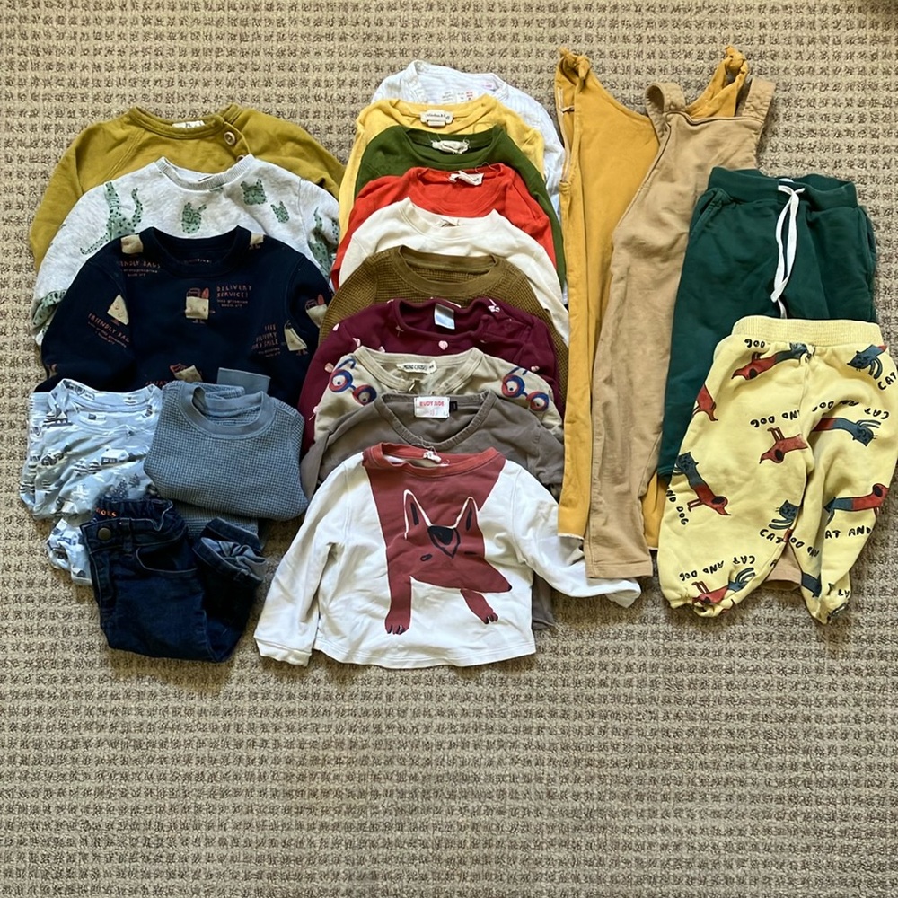 #22 Assorted Baby Clothing 12-18 months Tiny Cottons Oeuf noble bobo Choses